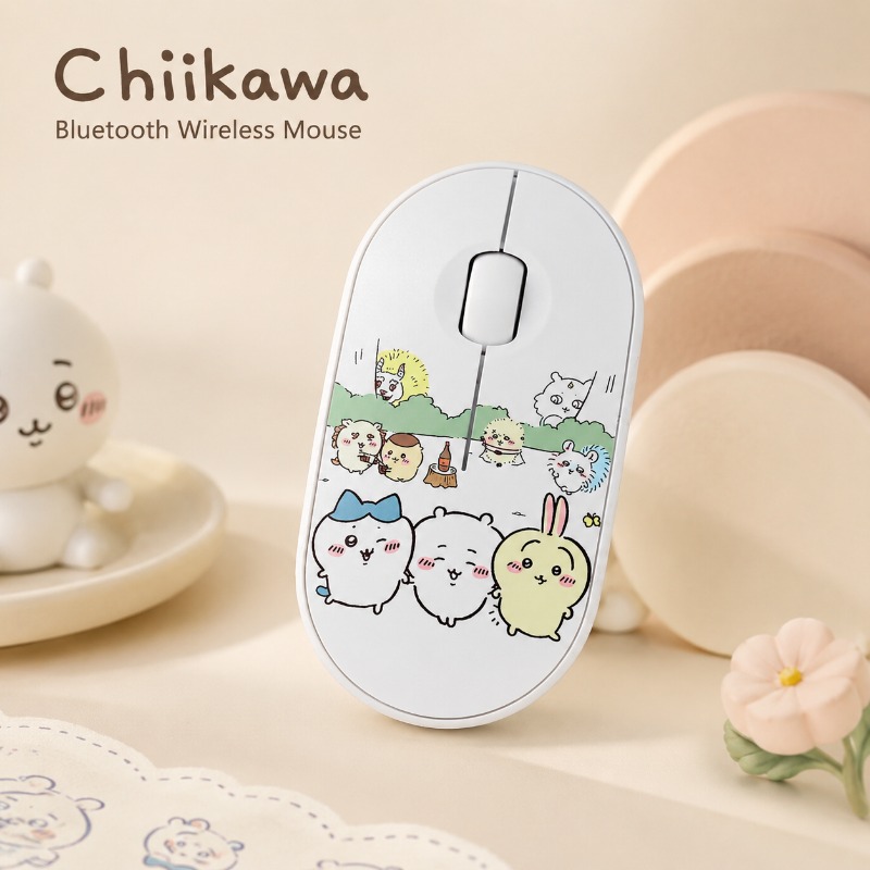 Laptop Accessories Cute - かわいい Chiikawa Bluetooth ワイヤレスマウス デュアルモード サイレント