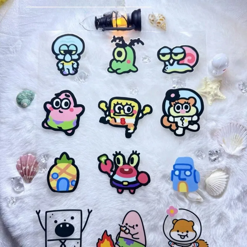 Laptop Accessories For Gift - かわいいスポンジ・ボブの転写ステッカー。防水・耐紫外線加工。水筒、スマホケース、ノートパソコンのデコレーションやギフトに。DIY用。