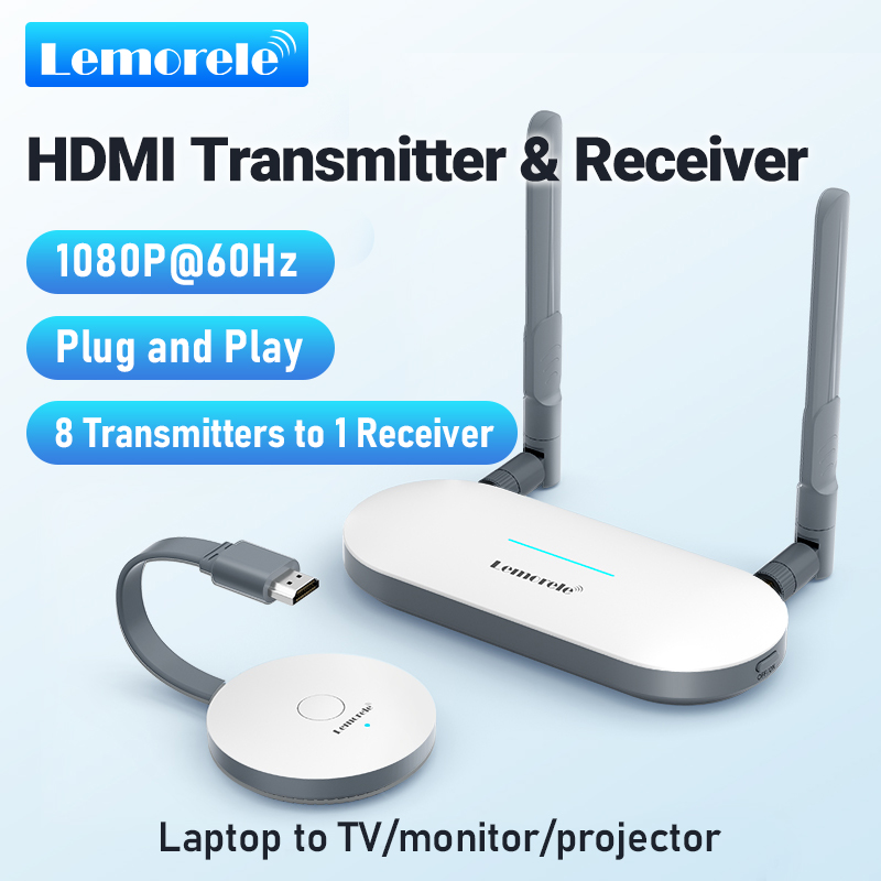 Hdmi Vga Adapter - MORELLE-ワイヤレスHDMIビデオトランスミッターおよびhdmivgaレシーバー,エクステンダーディスプレイアダプター,TVモニター用ドングル,プロジェクタースイッチおよびpc