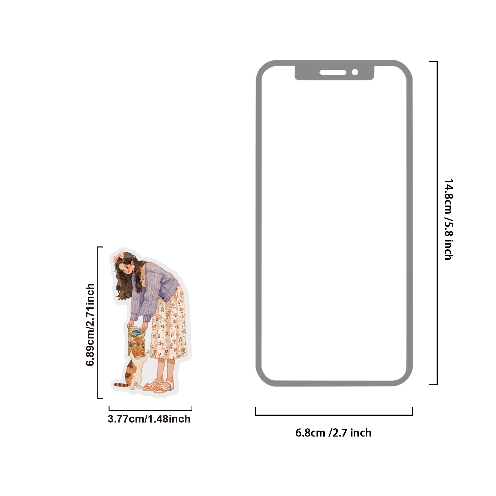 Etori Life 15枚入り パープルトーンの優しい女の - Laptop Accessories Girls のレビューと価格