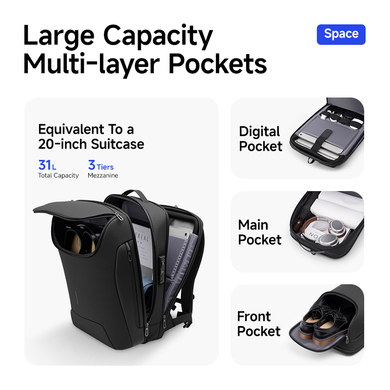 MARK RYDEN 31L スマートメンズバックパック T - Laptop Accessories Travel Case のレビューと価格