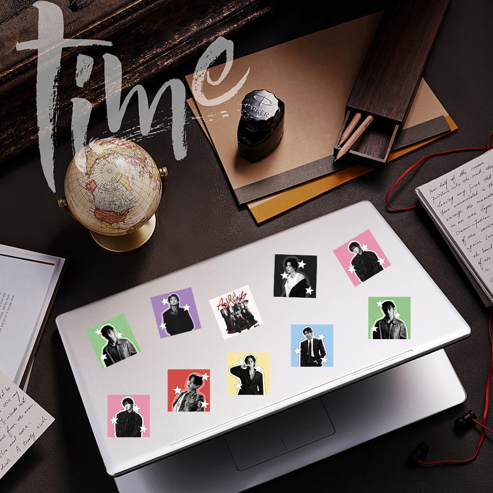 K-POP BTSスター装飾ステッカーロール 500枚 DI - Laptop Accessories Toy のレビューと価格