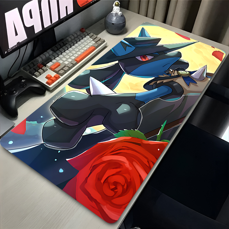 マウスパッドクールアニメ P-ポケモン ルカリオ マウスパッ - Keyboard Laptop Accessories のレビューと価格