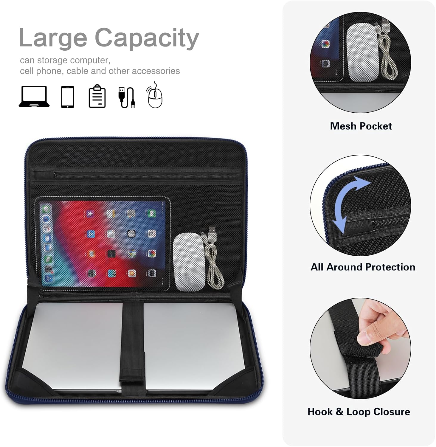 13インチ、14インチ、15.6インチ、17インチのノートパ - Laptop Accessories Travel Case のレビューと価格