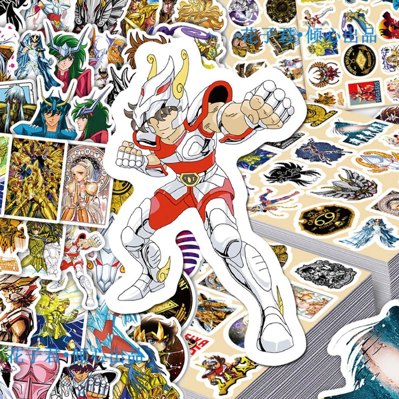 101 個聖闘士星矢アニメステッカー漫画キャラクター DIY - Laptop Accessories Toy のレビューと価格