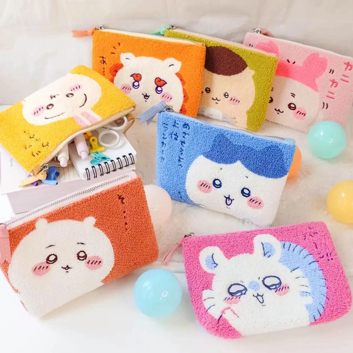 日本のちいかわジイカワメイクアップ収納バッグ漫画かわいいぬい - Laptop Accessories Cute のレビューと価格