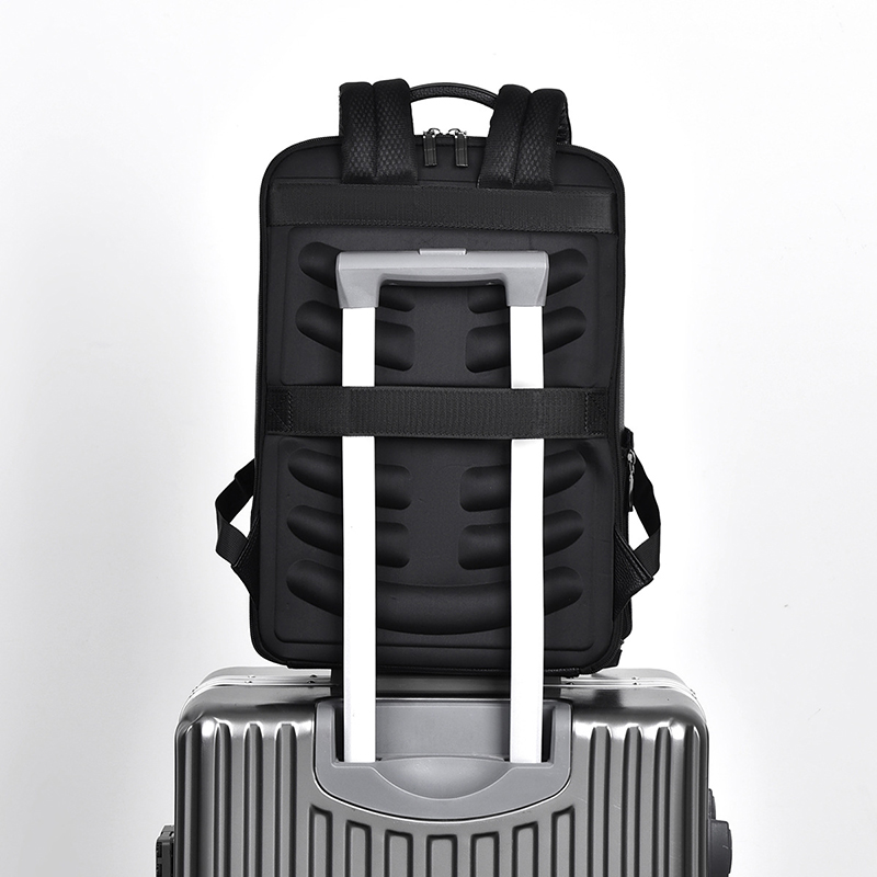 男性用PUレザーバックパック,USB充電器,エグゼクティブブ - Laptop Accessories Travel Case のレビューと価格