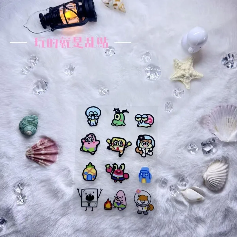 かわいいスポンジ・ボブの転写ステッカー。防水・耐紫外線加工。 - Laptop Accessories For Gift のレビューと価格