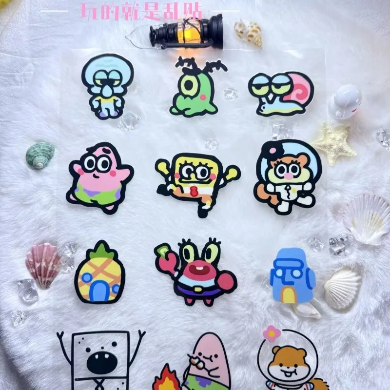 かわいいスポンジ・ボブの転写ステッカー。防水・耐紫外線加工。 - Laptop Accessories For Gift のレビューと価格