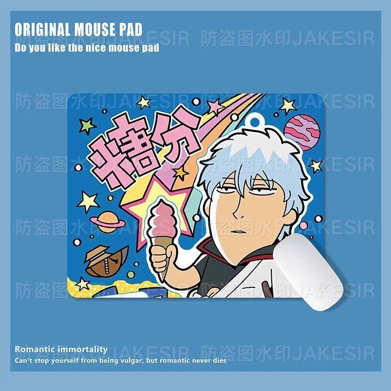 かわいい銀魂柄大型マウスパッド、滑り止めデスクマット、オフィ - Laptop Accessories Toy のレビューと価格