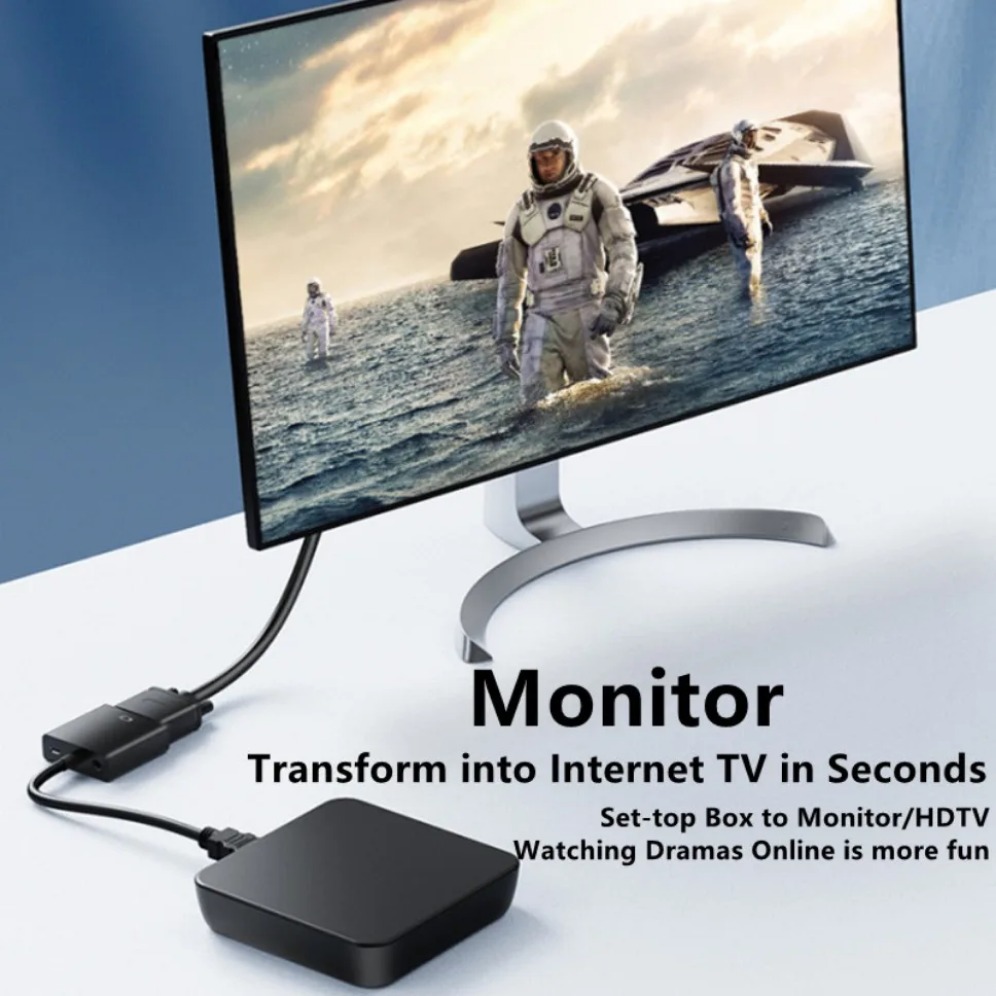 1080P HDMI 互換 VGA アダプタケーブル 3.5 - Hdmi Vga Adapter のレビューと価格