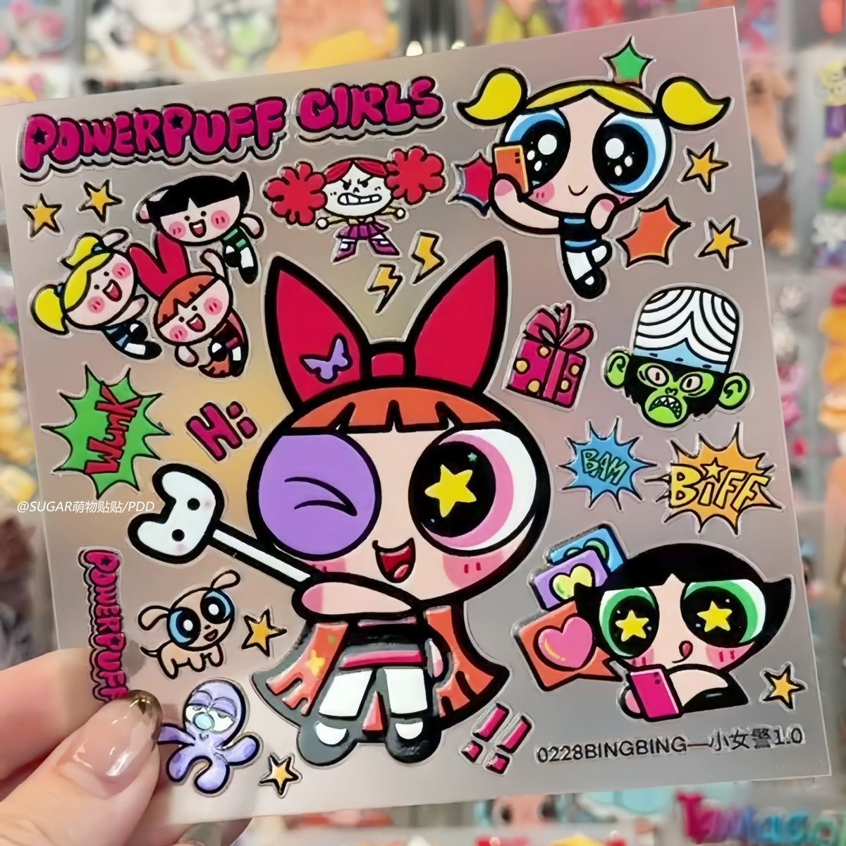 かわいいパワーパフガールキャラクターステッカーシート ヴィン - Laptop Accessories Toy のレビューと価格