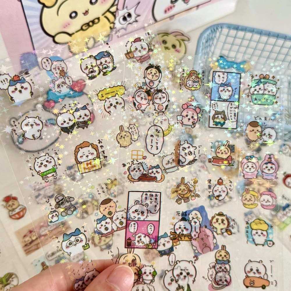 30枚入り ちいかわレーザーステッカー 漫画防水ステッカー  - Laptop Accessories Cute のレビューと価格