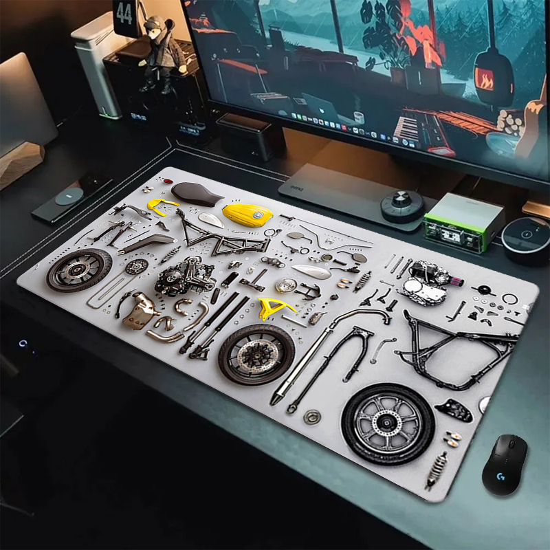 分解図 ゴム製マウスパッド マウスパッド XXL ゲームアク - Keyboard Laptop Accessories のレビューと価格