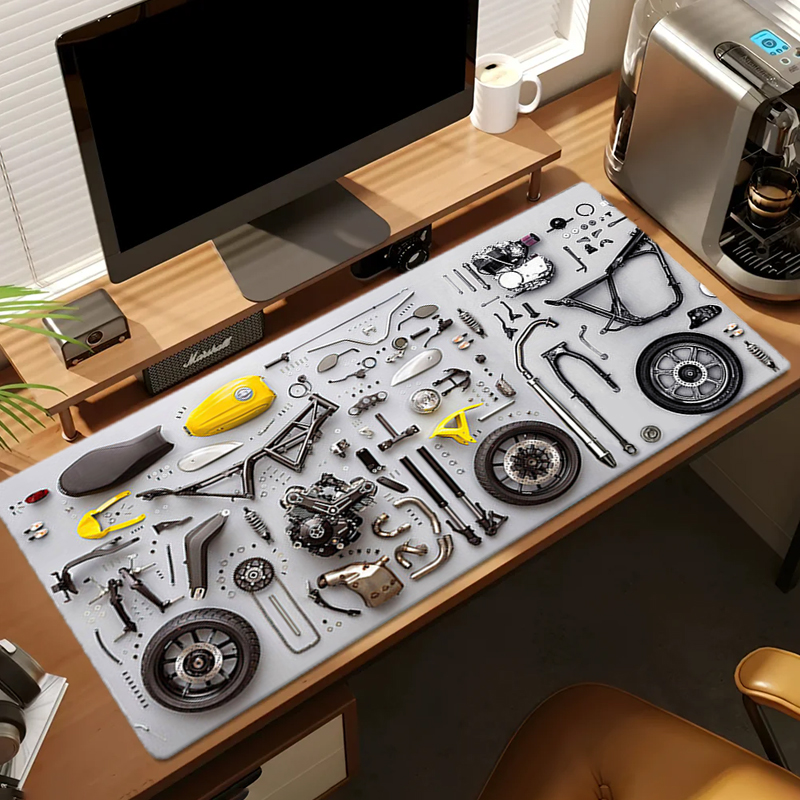 分解図 ゴム製マウスパッド マウスパッド XXL ゲームアク - Keyboard Laptop Accessories のレビューと価格