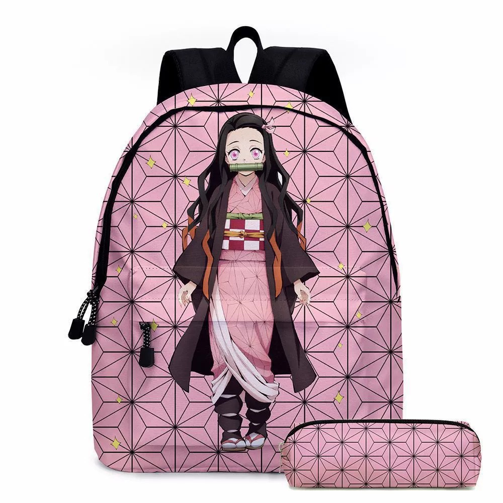 アニメデーモンスレイヤーバックパック鉛筆ケース 2 個セット - Laptop Accessories Girls のレビューと価格